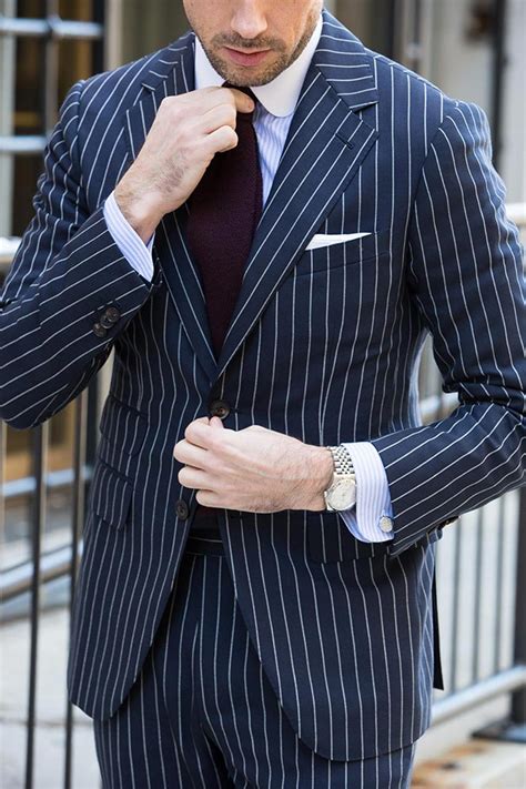 How To Wear A Blue Pinstripe Suit In The Spring He Spoke