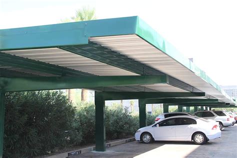 commercial carports  covered parking structures