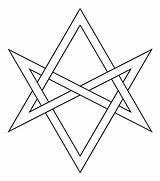 Hexagram Unicursal Estrella Colorear Hexagrama Puntas Hexagramme Simbolos Bmth Geometry Occult Celtic Negra Ocultismo Crowley Designlooter Aleister Upload členové sketch template