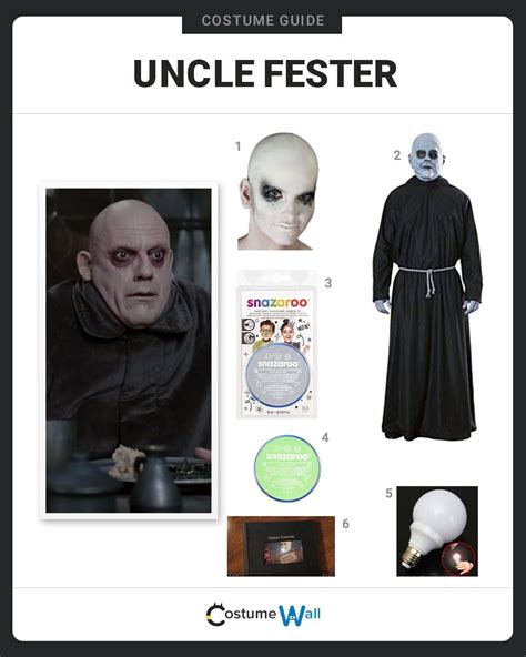 dress  uncle fester costume halloween  cosplay guides