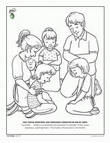 Coloring Pages Prayer Lord Children Library Clipart Pray Childrens sketch template