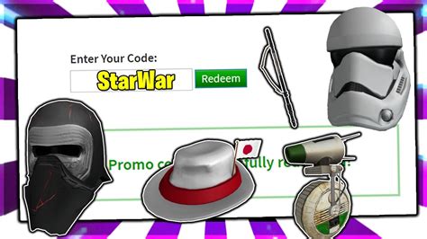 november  working promo codes  roblox  star wars roblox promo code  expired