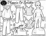 Monday Marisole Paper Doll Printable Dolls Friends Print Personas Smoke Male Thin Boy Coloring Paperthinpersonas Clothing Phoenix Click Guy Friend sketch template
