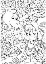 Hood Riding Red Little Wolf Coloring Pages Colouring Stock Color Sheets Kids Fairy Illustration Da Book Royalty Fotolia Choose Board sketch template