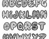 Doodle Fonts Alphabet Etsy Letters Letter Lettering Doodles Name Small Coloring Printable Kids Ziyaret Et sketch template