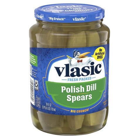 Vlasic Polish Dill Pickle Spears Keto Friendly 24 Oz Pickles Meijer