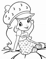 Coloring Strawberry Shortcake Fresita Rosita Dibujos Moranguinho Amigas Personajes Fresa Princesas sketch template