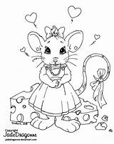 Mouse Coloring Pages Miss Lineart Deviantart Colouring Mice sketch template
