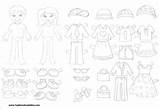 Girl Dress Boy Doll Paper Printable Kids Templates Cutout Girls Dolls Template Coloring Pages Family Clothes Spanish Para Printables Adults sketch template
