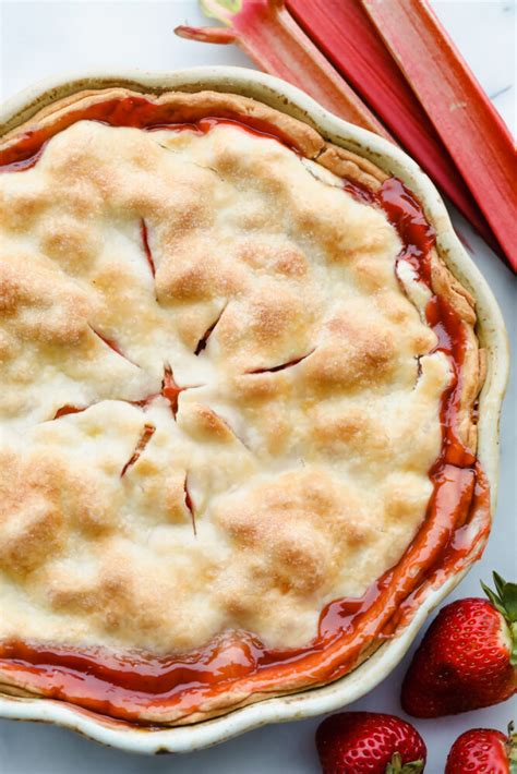 Strawberry Rhubarb Pie Yummy Recipe