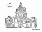 Government Buildings Coloring Colormegood sketch template
