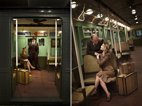 Photo Fridays 40 S Vintage Train Engagement Glamour And Grace