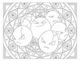 Pokemon Mandala Coloring Pages Print Raskrasil sketch template