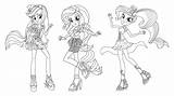 Equestria Coloring Everfreecoloring sketch template