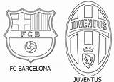 Juventus Barcelona Kleurplaat Colorare Barcelone Uefa Disegni Finale Ausmalen Malvorlagen Juve Foot Stemma Gratuit Coloriages Ligue sketch template