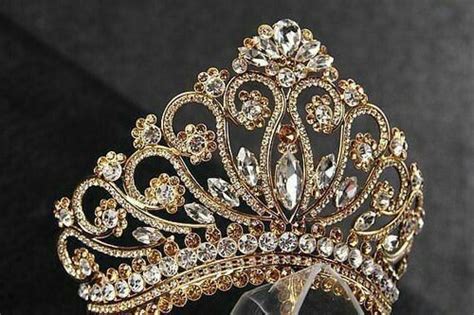 expensive chanel  gold tiara crystal tiaras princess tiara