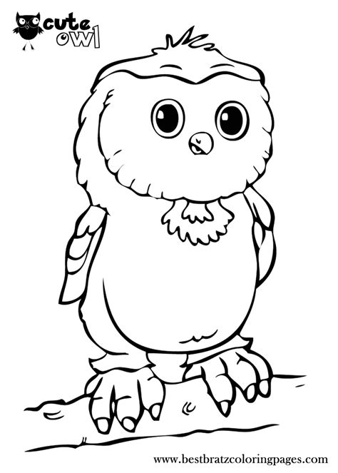 cute owl coloring pages bratz coloring pages owl coloring pages