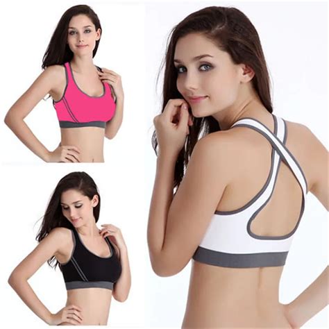 Women Sports Bra For Running Gym Padded Wirefree Shakeproof Underwear