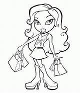 Coloring Bratz Pages Dolls Popular sketch template