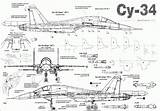 34 Su Sukhoi Fullback Scale Drawing Fighter 27 Aircraft Su34 Kittyhawk Refining Reworking Busy Drawings Cutaway Blueprints Flanker Their Airplane sketch template