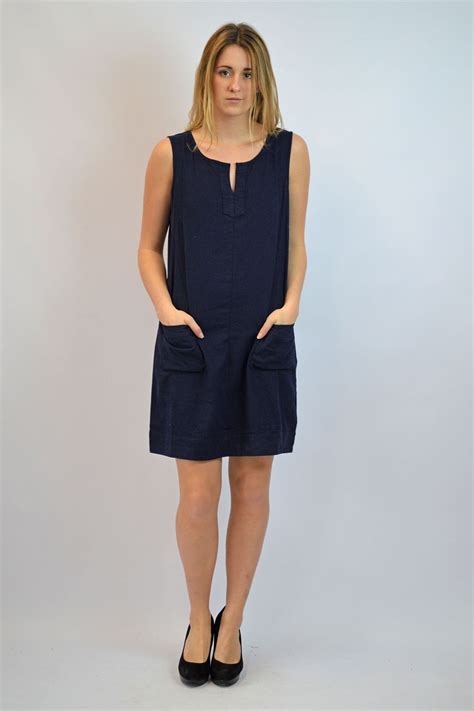 Next Linen Sleeveless Summer Shift Dress Sale Was £25 Ebay