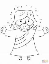 Jesus Coloring Cartoon Pages Printable Para Colorear Dibujos Nicodemus Imagenes Supercoloring Jesús Dibujo Imagen Drawing Kids Color Resurrection Print Niños sketch template