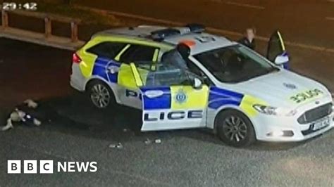 Cctv Captures Horsham Armed Robber S Attack On Pc Bbc News