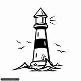Lighthouse Coloring Pages Print Kids Gif Adults Various Bw Coloringhome sketch template