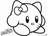 Kirby Coloring Pages Hello Kitty Mario Printable Fire Kids Color Flower Print Getcolorings Getdrawings sketch template