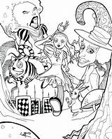 Alice Wonderland Coloring Pages Trippy Adults Poster Size Color Getcolorings Creative Adventures Printable Print Coloringpagesfortoddlers sketch template