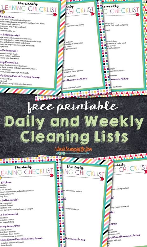 printable cleaning checklists cleaning checklist