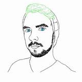 Jacksepticeye Handsome Coloring Pages Categories sketch template