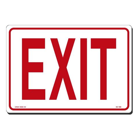 lynch sign      exit sign printed   durable thicker