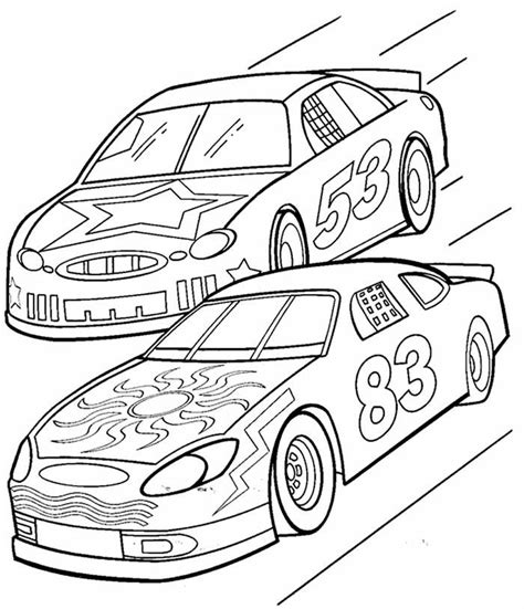 printable nascar coloring pages race car coloring pages truck