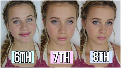 Middle School Makeup Tutorial ♡ 6th 7th And 8th Grade Youtube