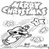 Coloring Christmas Pages Mario Sheets Color Contest Kids Characters Colors Printables sketch template