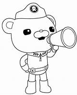 Octonauts Coloring Pages Barnacles Kwazii Dashi Captain Colouring Getdrawings Getcolorings Colorings Color Colori sketch template