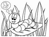 Coloring Caterpillar Pages Print Printable Kids sketch template