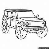 Coloring Bronco Ford 2021 Pages Truck sketch template