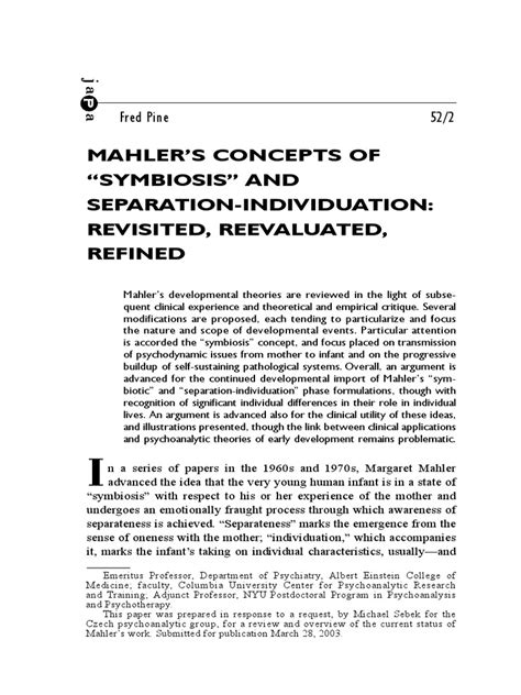 margaret mahler object relations theory psychoanalysis