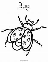 Coloring Bug Pages Printable Ladybug Insect Lightning Kids Print Bugs Noodle Color Twisty Template Insects Clipart Twistynoodle Printables Built California sketch template
