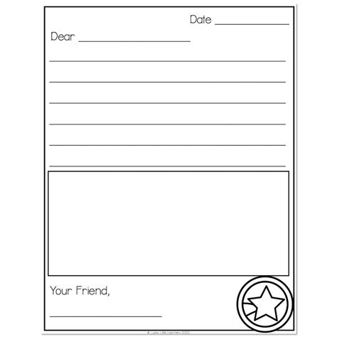 pal pack letter writing page option  lucky  learners