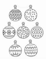 Ornaments Bauble Baubles sketch template