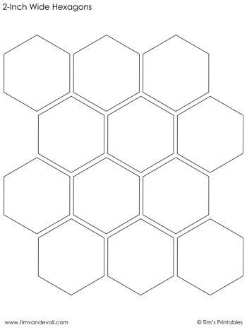 hexagon template  sale