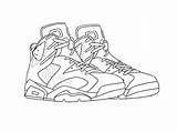 Jordan Drawing Air Shoes Nike Sketch Mag Vector Drawings Getdrawings Force sketch template