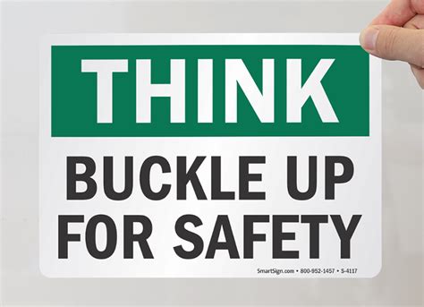 buckle up for safety signs safety slogan signs sku s 4117
