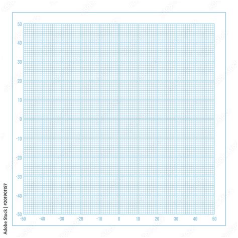vector blue metric graph paper  coordinate axis mm grid accented