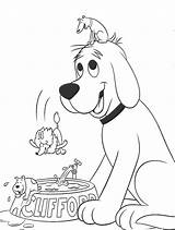 Coloring Clifford Pages Dog Red Big Biscuit Friends Playing Print Colour Puppy Colouring Sheet Printable Paint Kids Ride Takes Popular sketch template