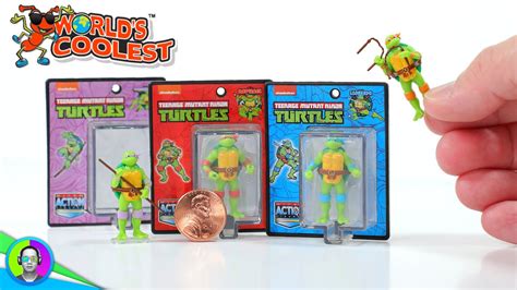 tmnt micro action figures review worlds coolest youtube