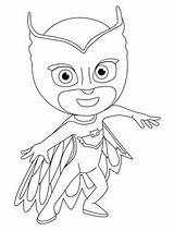 Pj Coloring Pages Max Getcolorings Masks sketch template